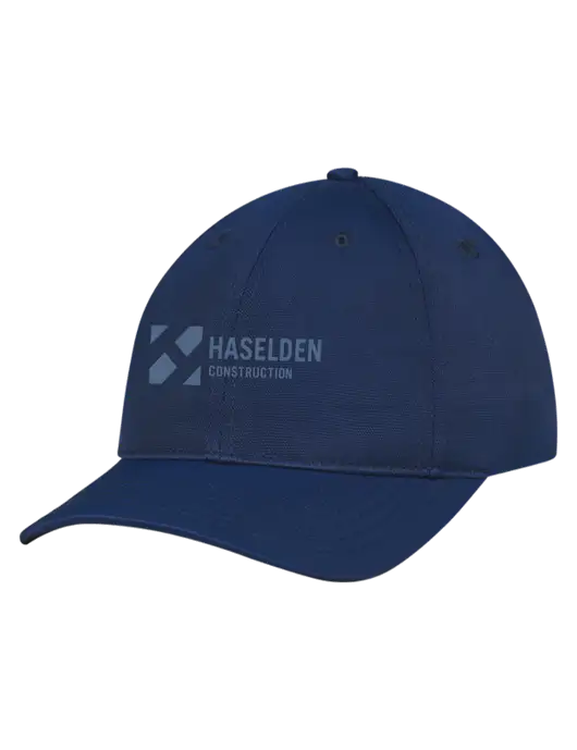 Navy Nylon Twill Performance Cap w/Haselden Construction Logo