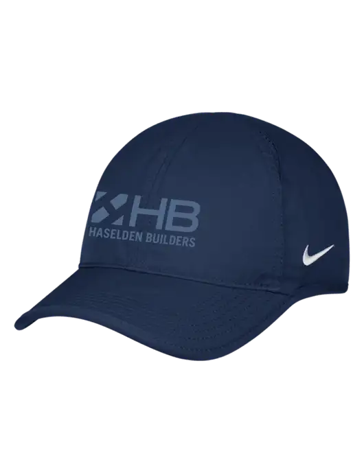 Nike Navy Featherlight Cap w/Haselden Builders Logo