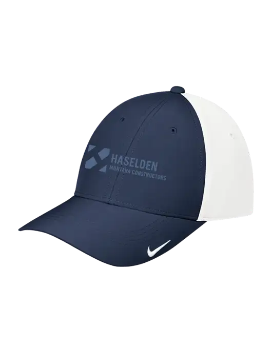 Nike Navy/White Dri-FIT Legacy Cap w/Haselden Montana Constructors Logo