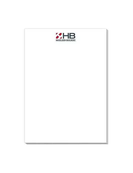 Haselden Builders 5 x 7 Notepads, 50 sheets/pad