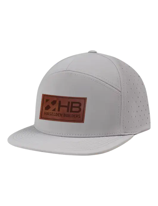 Richardson Light Grey Cannon Cap w/Haselden Builders Leather Patch Logo
