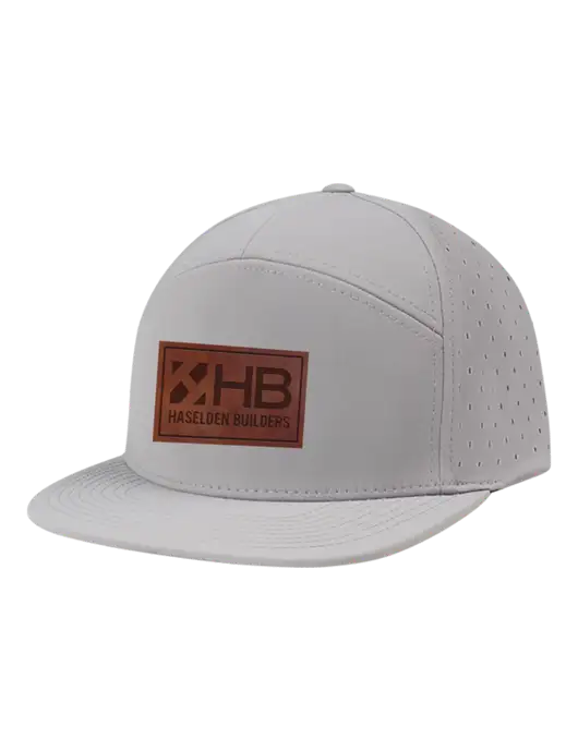 Richardson Light Grey Cannon Cap w/Haselden Builders Leather Patch Logo
