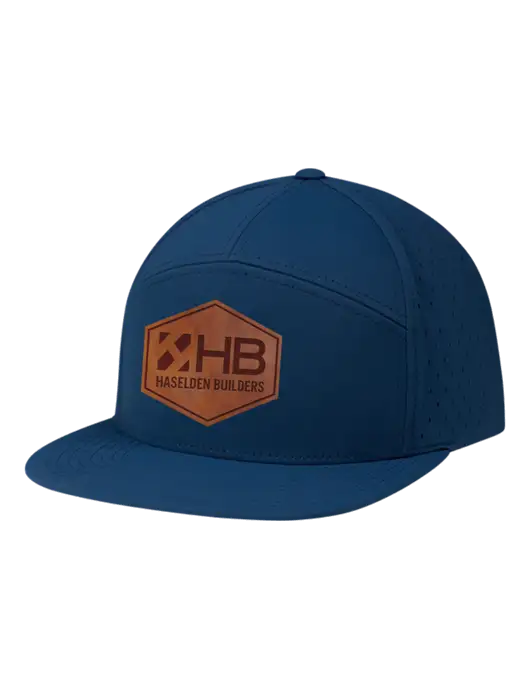 Richardson Light Navy Cannon Cap w/Haselden Builders Leather Patch Logo