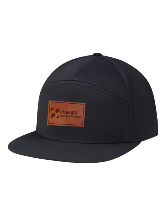 Richardson Black Cannon Cap w/Haselden Montana Constructors Leather Patch Logo