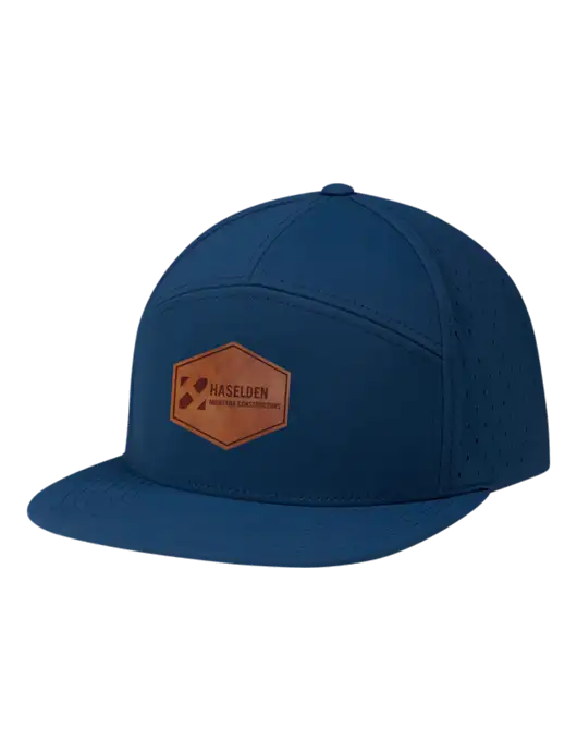 Richardson Light Navy Cannon Cap w/Haselden Montana Constructors Leather Patch Logo
