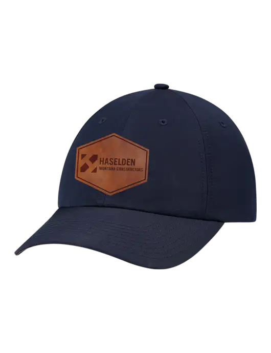 Richardson Relaxed Performance Lite Navy Cap w/Haselden Montana Constructors Leather Patch Logo