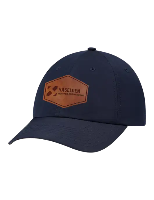 Richardson Relaxed Performance Lite Navy Cap w/Haselden Montana Constructors Leather Patch Logo