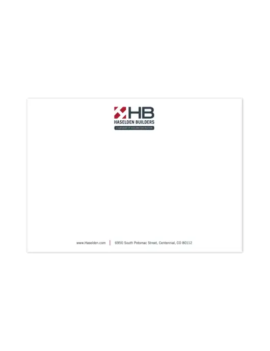 Haselden Builders 5x7 Stationery Cards